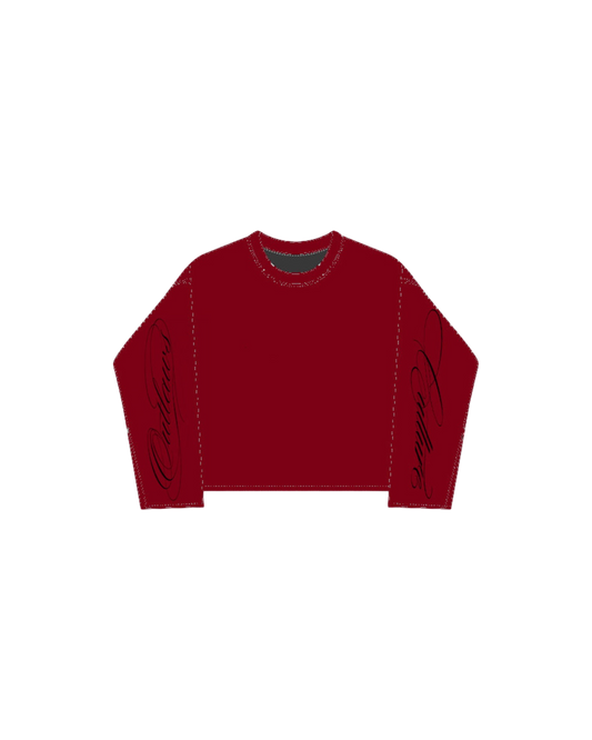 OUTLAWS CULT  Signature long sleeve Cherry Red