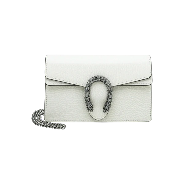 Gucci White Dionysus Super Mini Bag