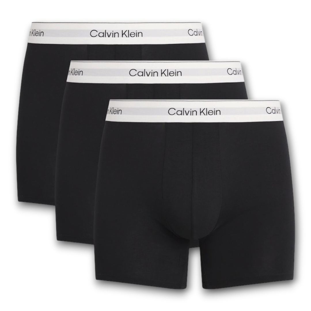 CALVIN KLEIN Stretch-Cotton Icon Boxer Briefs (Pack of 3)