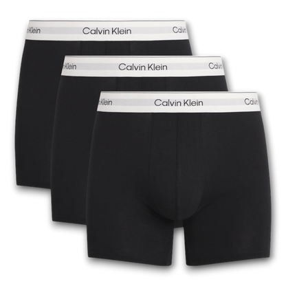 CALVIN KLEIN Stretch-Cotton Icon Boxer Briefs (Pack of 3)