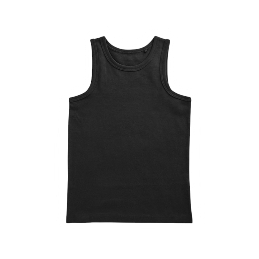 CAGE Basics Plain Black Tank Top