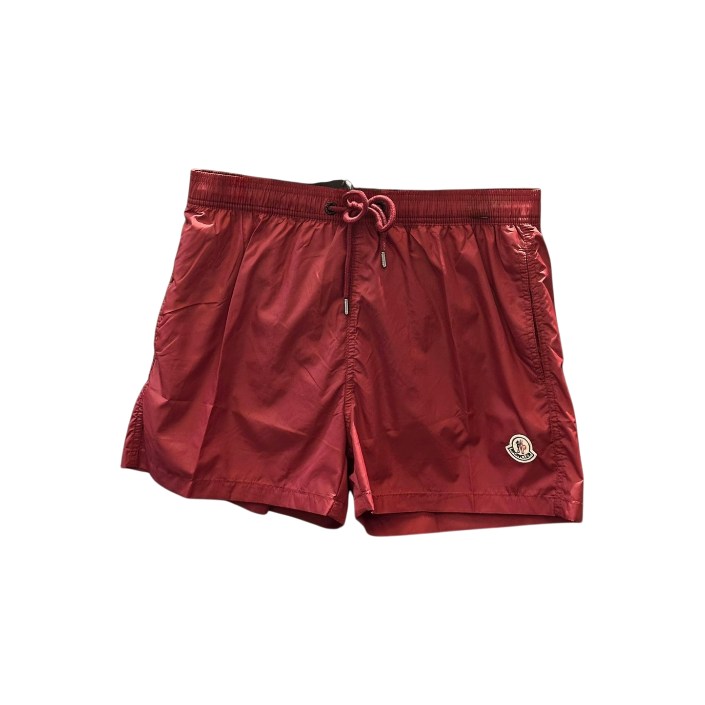 Moncler Nylon Swim Shorts Burgundy