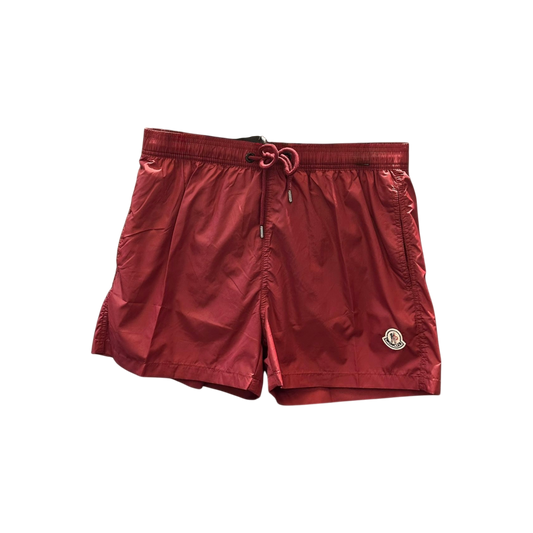 Moncler Nylon Swim Shorts Burgundy
