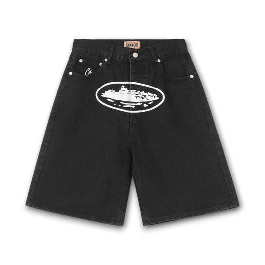 Corteiz Alcatraz Baggy Denim Shorts