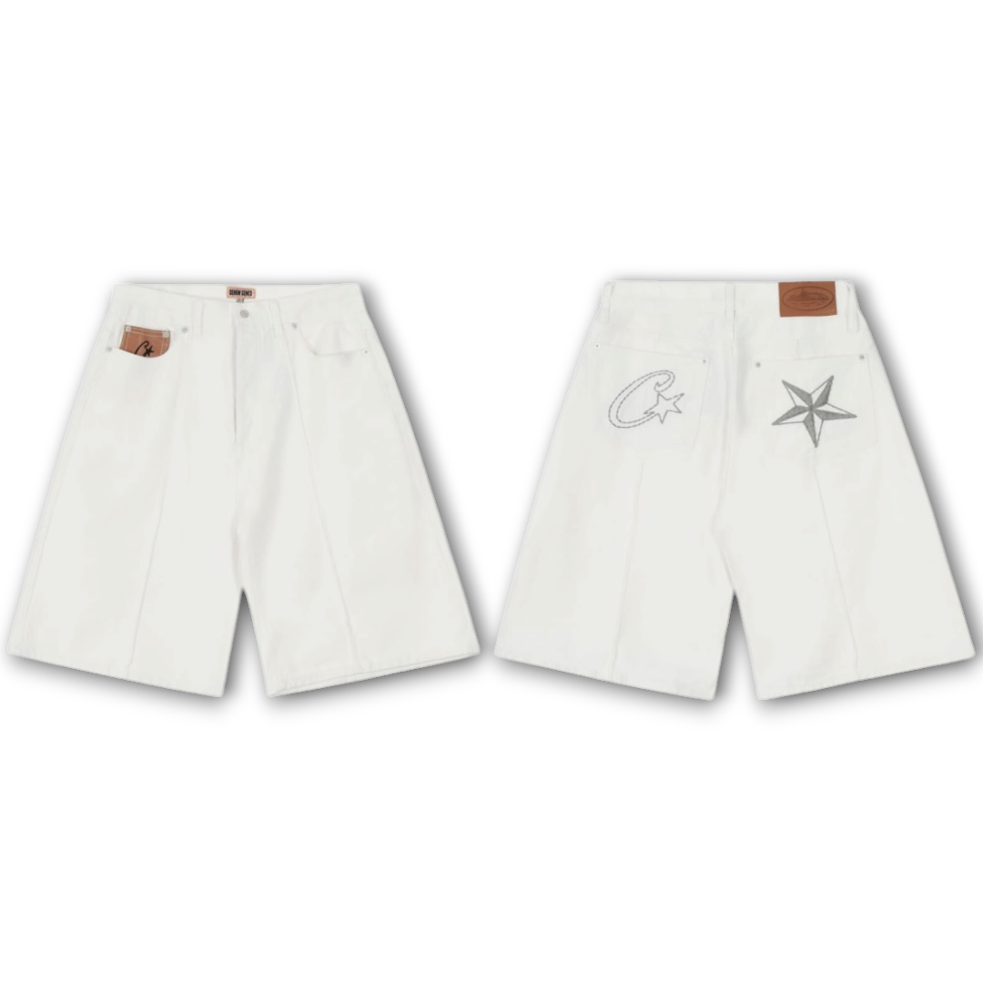 Corteiz C-Star Denim Shorts