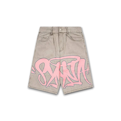 Syna World Syna Logo Denim Shorts