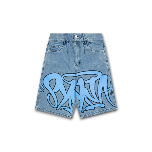Syna World Syna Logo Denim Shorts