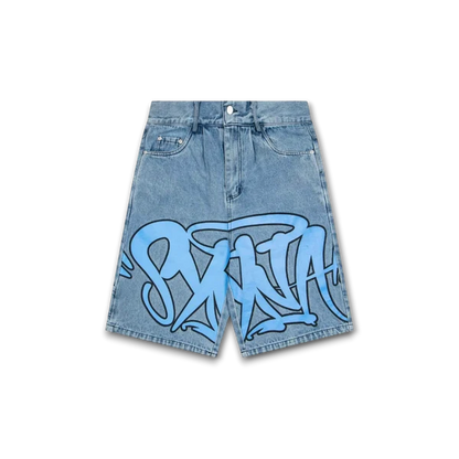 Syna World Syna Logo Denim Shorts