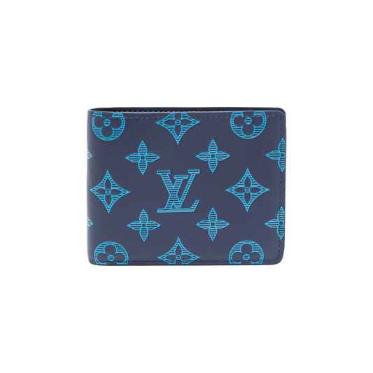 Louis Vuitton Navy River Blue Monogram Wallet