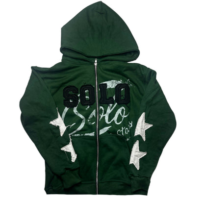Solo SFTS green zip ups