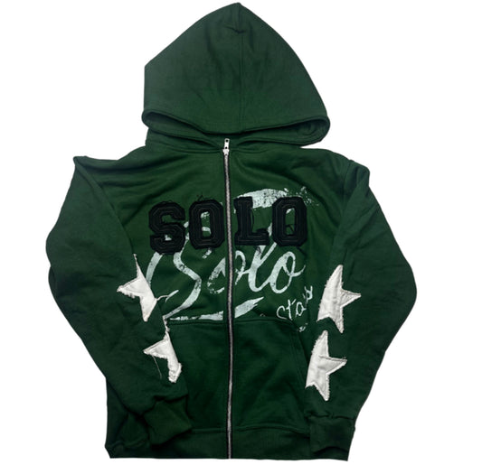 Solo SFTS green zip ups