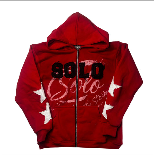 Solo SFTS red zip ups