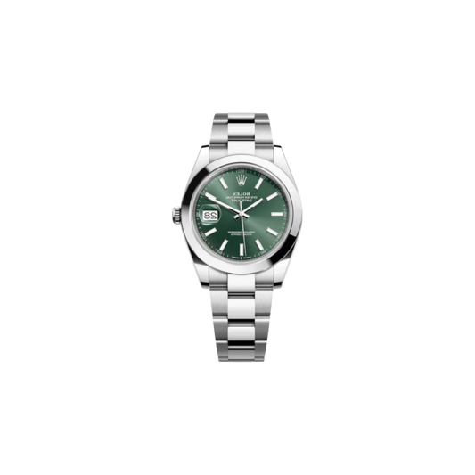 Rolex Datejust 41mm Steel Mint Green Dial Jubilee bracelet