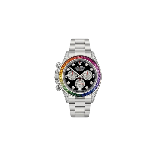 Rolex Daytona Rainbow Custom White Gold