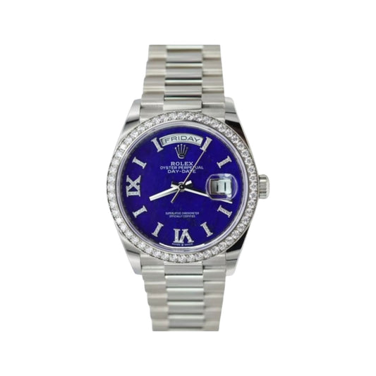 Rolex Day-Date Lapis Lazuli 128349RBR White Gold Blue Dial