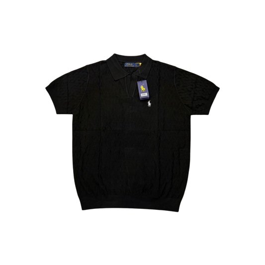 Polo Ralph Lauren Cropped cable-knit Polo Shirt