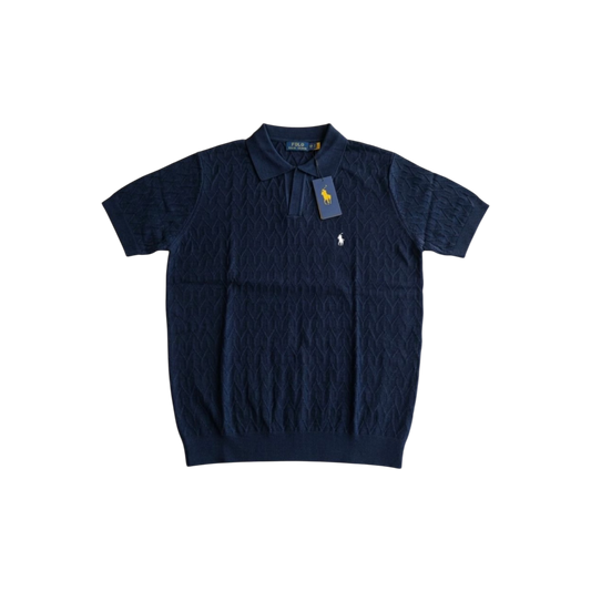 Polo Ralph Lauren Cropped cable-knit Polo Shirt
