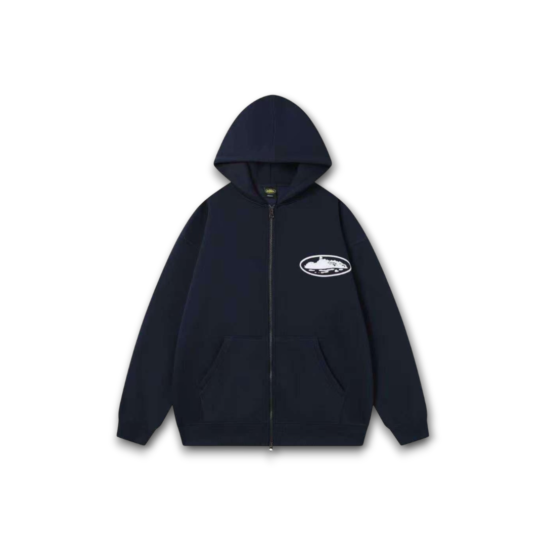 Corteiz Island Puff Print Zip Hoodie