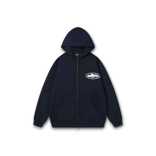 Corteiz Island Puff Print Zip Hoodie