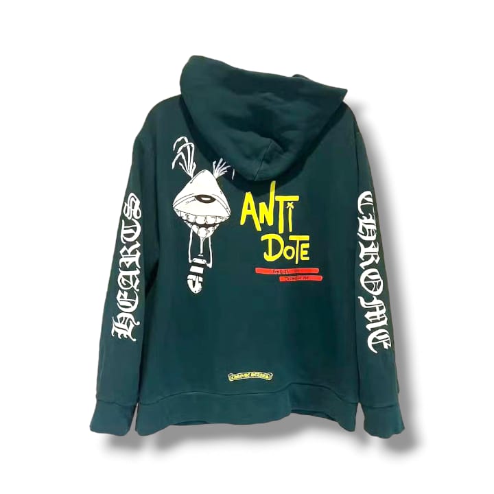 Chrome Hearts Antidote Dagger Zip Hoodie Green