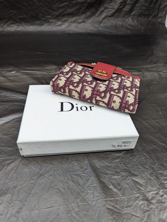 DIOR WALLET RED