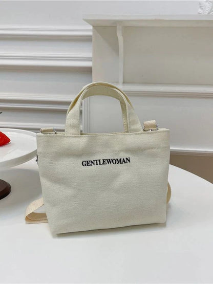 Mini Gentle Woman Canvas Niche Cross body Bag
