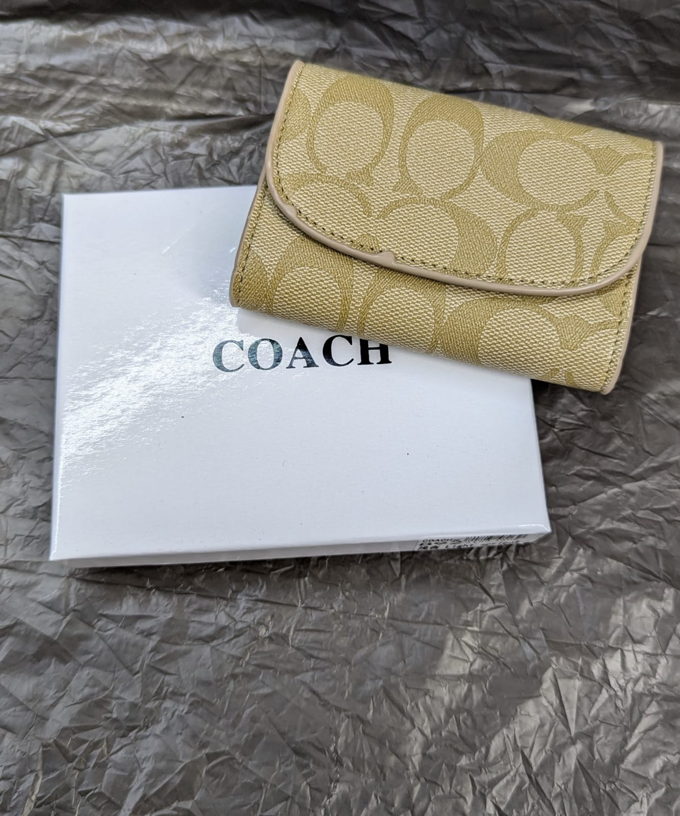 COACH CARDHOLDER LIGHT APRICOT