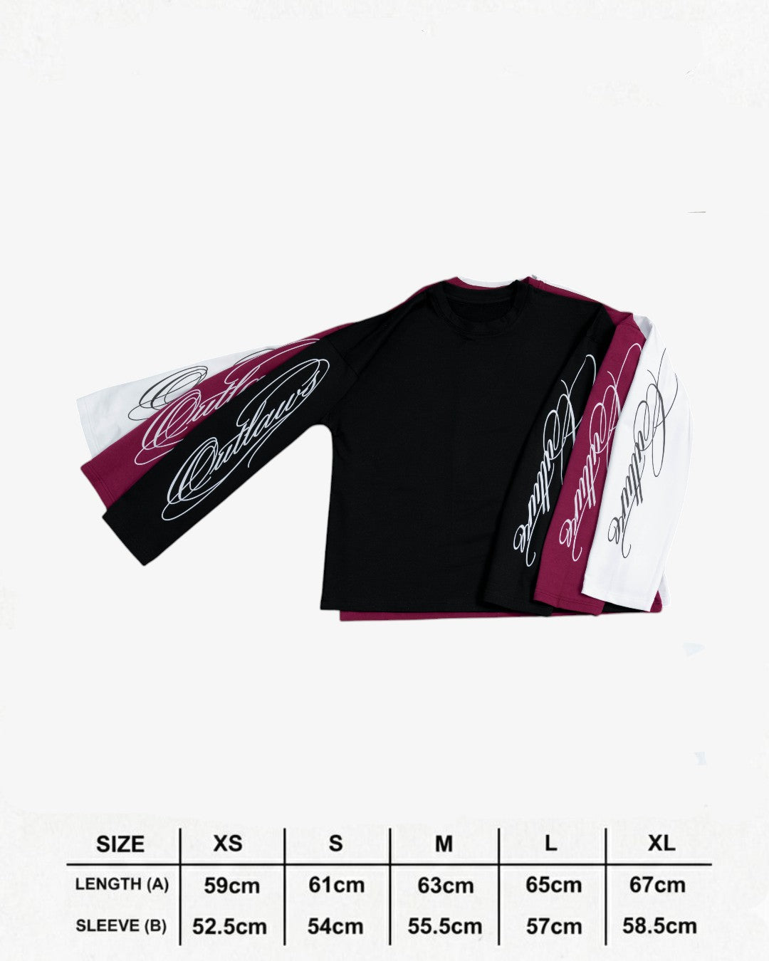 OUTLAWS CULT  Signature long sleeve Cherry Red